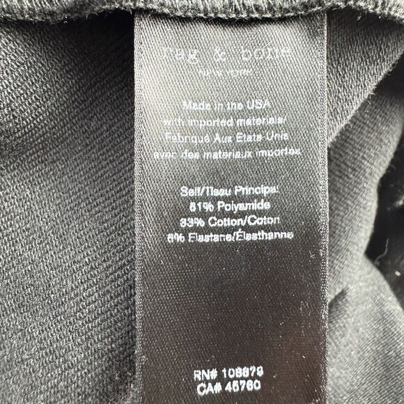 Rag & Bone Simone Black Leopard Print Pants Size 6 Stretch Leggings - Picture 13 of 15